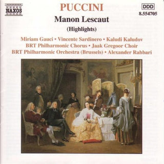 the album cover for Alexander Rahbari - Manon Lescaut