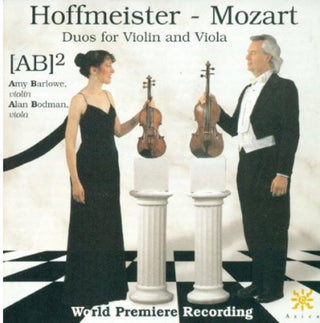 the album cover for Hoffmeister/Mozart - Duos for Violin & Viola