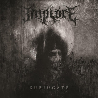the album cover for Implore - Subjugate