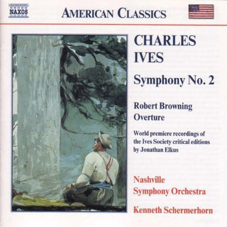 the album cover for Kenneth Schermerhorn - Symphony 2 / Robert Browning Overture