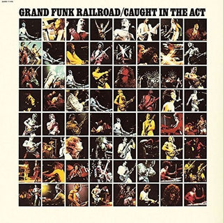 the album cover for Grand Funk Railroad - Caught in the Act