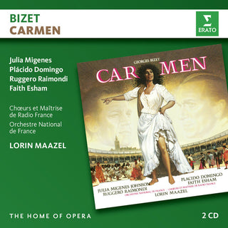 the album cover for Bizet / Maazel / Migenes / Domingo - Carmen