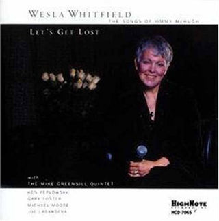 the album cover for Weslia Whitfield - Let's Get Lost: The Songs Of Jimmy Mchugh