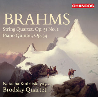 the album cover for J Brahms / Kudritskaya,Natacha / Brodsky Quartet - Brahms: String Quartet Op.51 No.1 - Piano Quintet