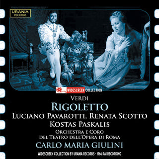 the album cover for G Verdi / Paskalis / Pavarotti / Scotto - Verdi: Rigoletto