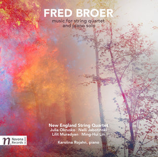 the album cover for F Broer / Rojahn,Karolina - Fred Broer: Music For String Quartet & Piano Solo