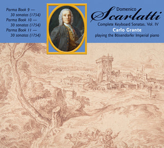 the album cover for D Scarlatti / Grante,Carlo - Complete Keyboard Sonatas: Domenico Scarlatti 4