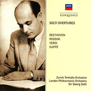 the album cover for Georg Solti / London Philharmonic Orchestra - Solti Overtures: Beethoven / Rossini / Verdi / Sup