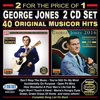 the album cover for George Jones - 40 Original Musicor Hits