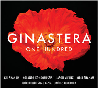 the album cover for G Shaham / Kondonassis - Ginastera: One Hundred