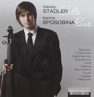 the album cover for Alexey Stadler - Alexey Stadler cello - Karina Sposobina