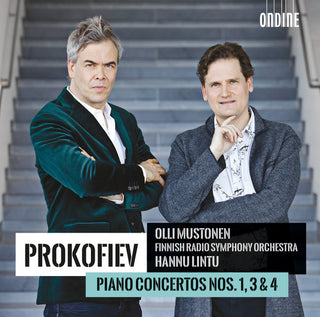 the album cover for Prokofiev / Olli Mustonen / Finnish Radio - Prokofiev: Piano Concertos Nos 1, 3 & 4