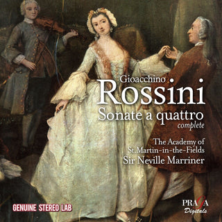 the album cover for Academy Of St Martin-In-The-Fields - Rossini: Sonate A Quattro Nos.1-6