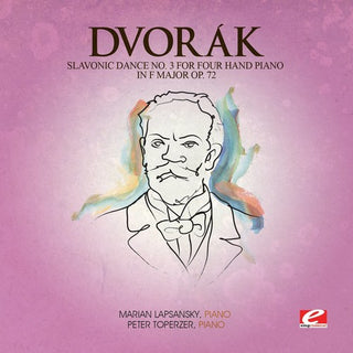 the album cover for Dvorak - Slavonic Dance 3 Four Hand Piano F Maj 72