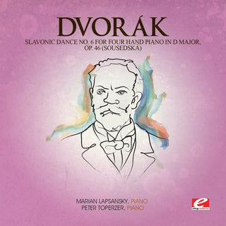 the album cover for Dvorak - Slavonic Dance 6 Four Hand Piano D Maj 46