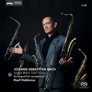 the album cover for Raaf Hekkema - Suites BWV
