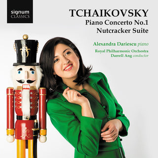 the album cover for Alexandra Dariescu - Tchaikovsky: Piano Concerto No. 1 - Nutcracker Suite
