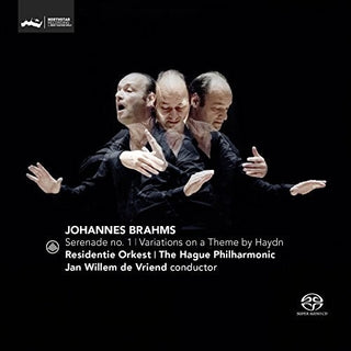 the album cover for Jan Willem de Vriend - Brahms: Serenade No. 1 / Variations on a Theme by Haydn