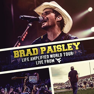 the album cover for Brad Paisley - Life Amplified World Tour: Live From WVU [CD + DVD]