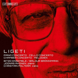 the album cover for Joonas Ahonen - Gyorgy Ligeti: Concertos