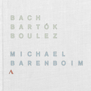 the album cover for J Bach S / Bartok / Barenboim - Bach: Bartok Boulez: Barenboim