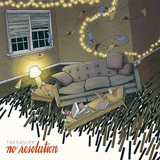 the album cover for Tim Kasher - No Resolution [Limited Edition LP Blue Vinyl with White Splatter]