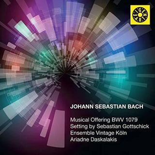 the album cover for Bach / Ariadne Daskalakis / Ensemble Vintage Koln - Musical Offering