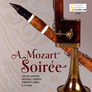 the album cover for Mozart / Colin Lawson / Harris,Michael - Mozart Soiree