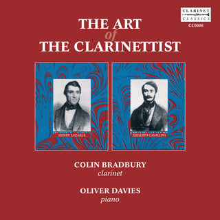 the album cover for Bradbury / Davies - Art Of The Clarinettist