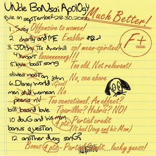 the album cover for Uncle Bonsai - Apology
