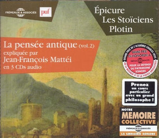 the album cover for Plotinus / Mattei, Jean-Francois - V2: La Pensee Antique