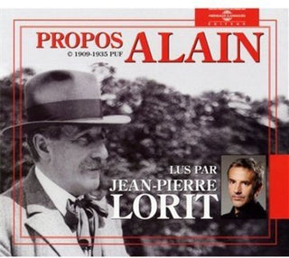 the album cover for Chartier / Jean-Pierre Lorit - Les Propos