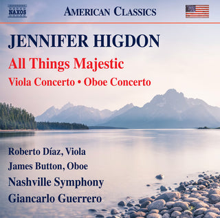 the album cover for James Button - Jennifer Higdon: All Things Majestic