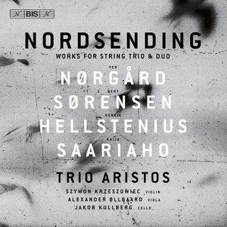 the album cover for Trio Aristos - Nordsending: Works for String Trio & Duo