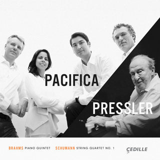 the album cover for Menahem Pressler - Brahms: Piano Quintet op 34 / Schumann: String Quartet No 1