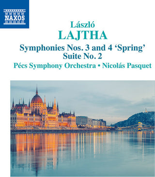 the album cover for Lajatha / Pasquet - Laszlo Lajatha: Symphonies Nos. 3 & 4