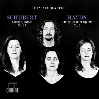 the album cover for Haydn / Schubert / Quartett - Schubert: String Quartet No. 15 / Haydn: String Quartet, op. 20 No. 3