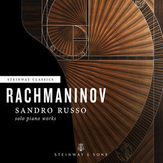 the album cover for Rachmaninov / Russo - Sandro Russo plays Sergei Rachmaninov: Solo Piano Works