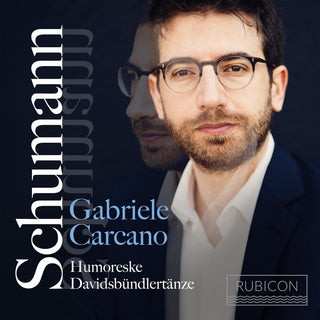 the album cover for Gabriele Carcano - Schumann: Humoreske Davidsbundlertanze