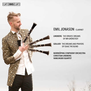 the album cover for Golijov / Lindberg / Jonason - Emil Jonason plays Lindberg & Golijov