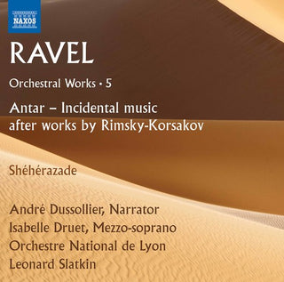 the album cover for LEONARD SLATKIN - Maurice Ravel: Orchestral Works Vol 5