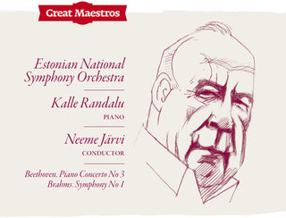 the album cover for Neeme JÃ¤rvi - Beethoven: Piano Concerto No 3 / Brahms: Symphony No 1