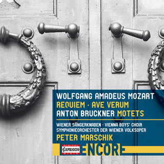 the album cover for Bruckner / Mozart / Cencic / Ragin /Marschik - Mozart: Requiem & Ave Verum - Bruckner: Motets