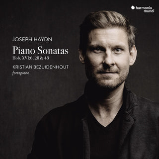 the album cover for Kristian Bezuidenhout - Haydn: Piano Sonatas Hob.xvi:6, 20 & 48