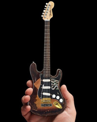 Axe Heaven Stevie Ray Vaughan Fender Stratocaster Distressed SRV Custom Mini Guitar Replica SRV-040