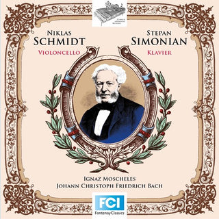 the album cover for Niklas Schmidt - Ten Preludes & J.c.f. Bach: Sonata For Cello