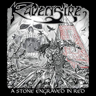 Ravensire- Stone Engraved In Red