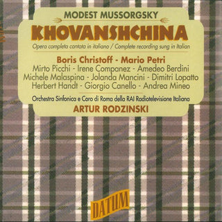 the album cover for Modest Mussorgsky / Christoff / Rodzinski - Modest Mussorgsky: Khovanshchina