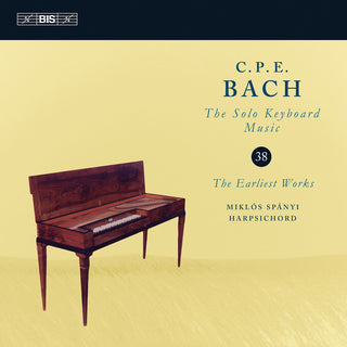 the album cover for C Bach PE / Spanyi - Solo Keyboard Music 38