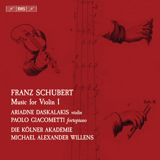 the album cover for Schubert / Daskalakis / Willens - Music for Violin 1